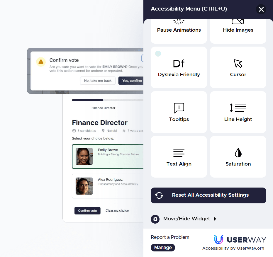 Glass Ballot Accessibility